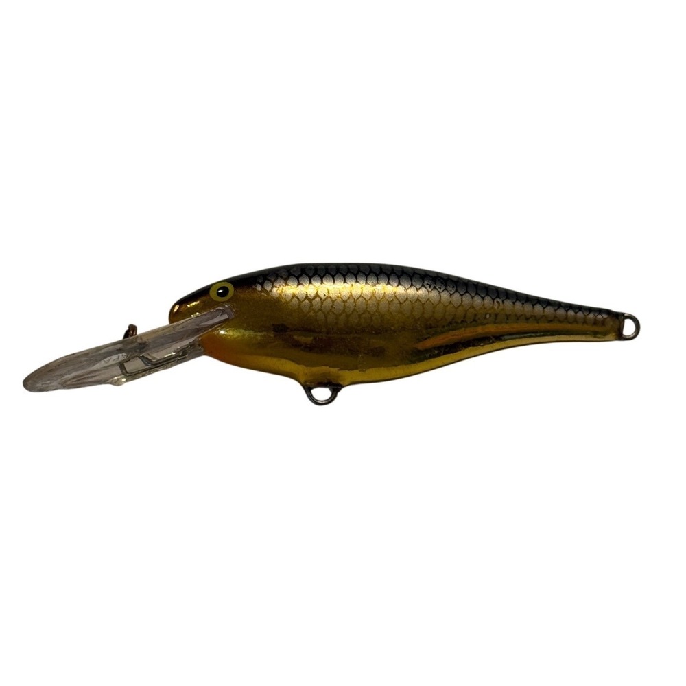 Rapala Deep Runner 8 Fishing Lure Gold Black Ireland Vintage Crankbait No Hooks